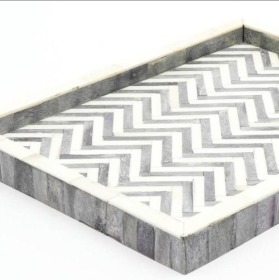 Handmade Wooden Rectangle Tray (Option: 1pc)